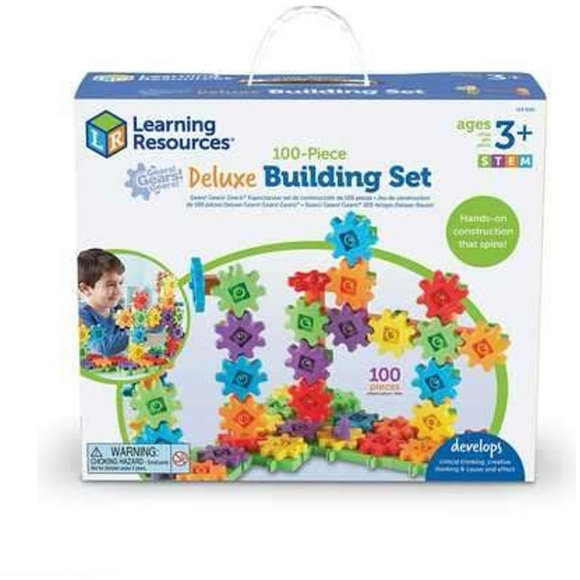 Learning Resources Deluxe 100 piece building Gears Set New unopened in w… - Picture 1 of 2
